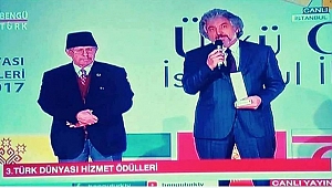 Ülkü Ocakları’ndan Korkmaz’a Türk Dünyası hizmet ödülü