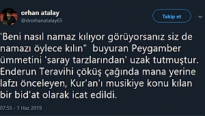 Orhan Atalay, o namazı eleştirdi