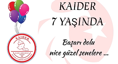 KAIDER 7 yaşında