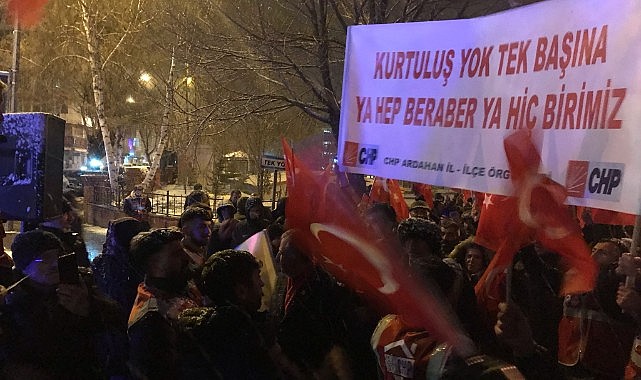 Ardahan'da Ekrem İmamoğlu'na destek mitingi