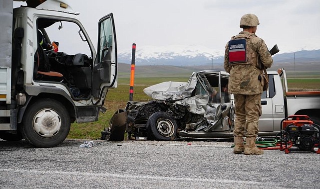 Erzurum'da jandarma bölgesinde bir ayda 9 trafik kazası