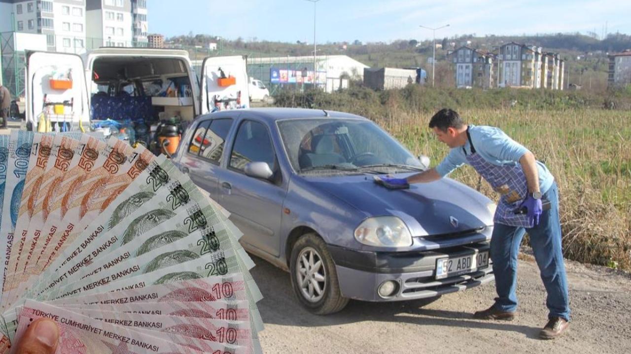 Oto yıkama işine giren Sivaslı Sezgin, bulduğu yöntemle kazancını katlıyor