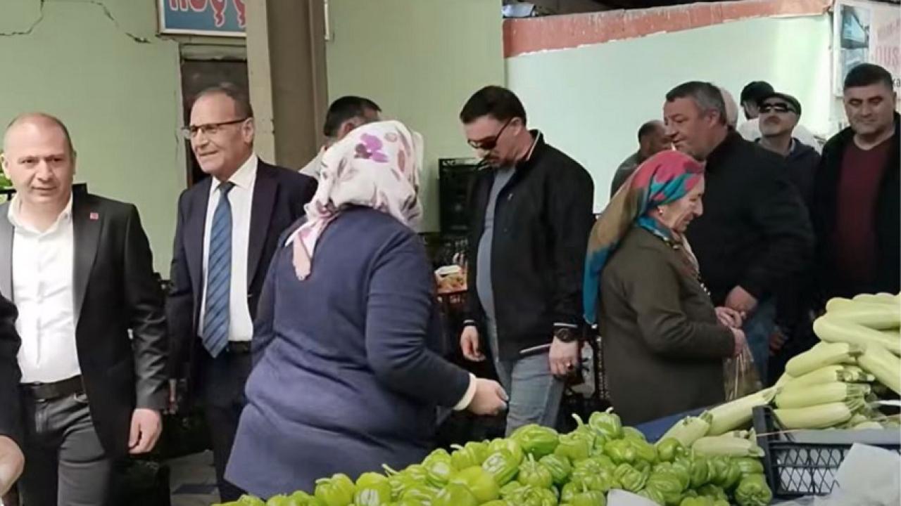 CHP Halk Pazarında Vatandaşın Nabzını Tuttu