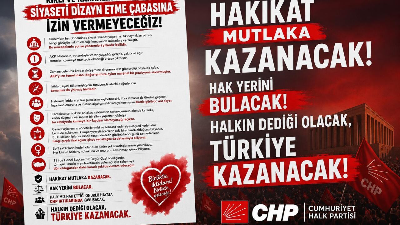CHP’den ortak tepki: “Hakikat kazanacak”