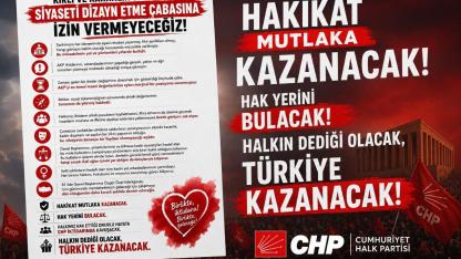 CHP’den ortak tepki: “Hakikat kazanacak”