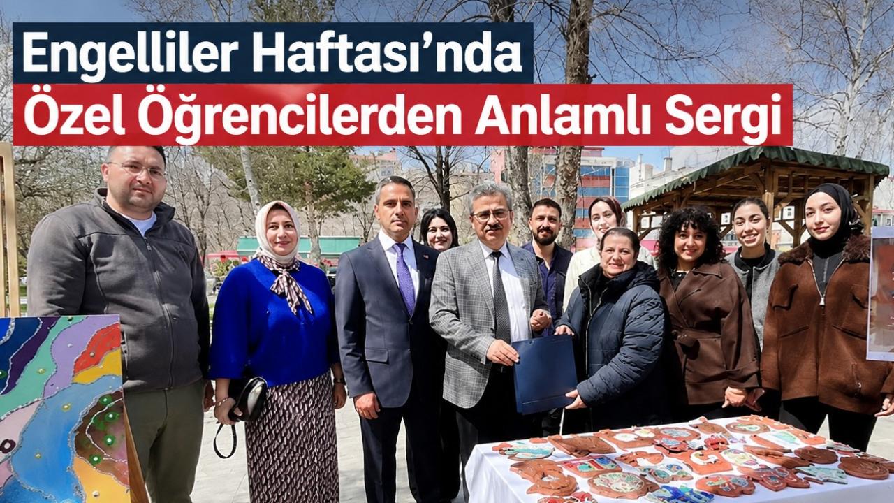Engelliler Haftası’nda özel öğrencilerden sergi