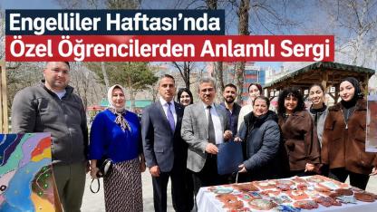 Engelliler Haftası’nda özel öğrencilerden sergi