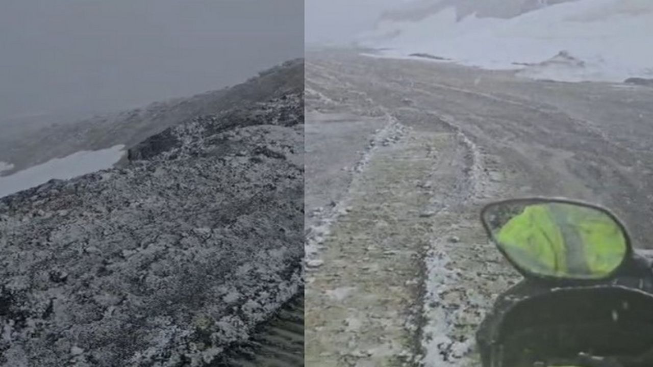 Hakkari’de Mayıs ortasında kar ve fırtına sürprizi