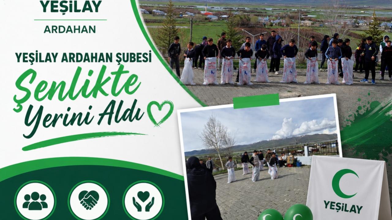 Yeşilay Ardahan Şubesi şenlikte buluştu