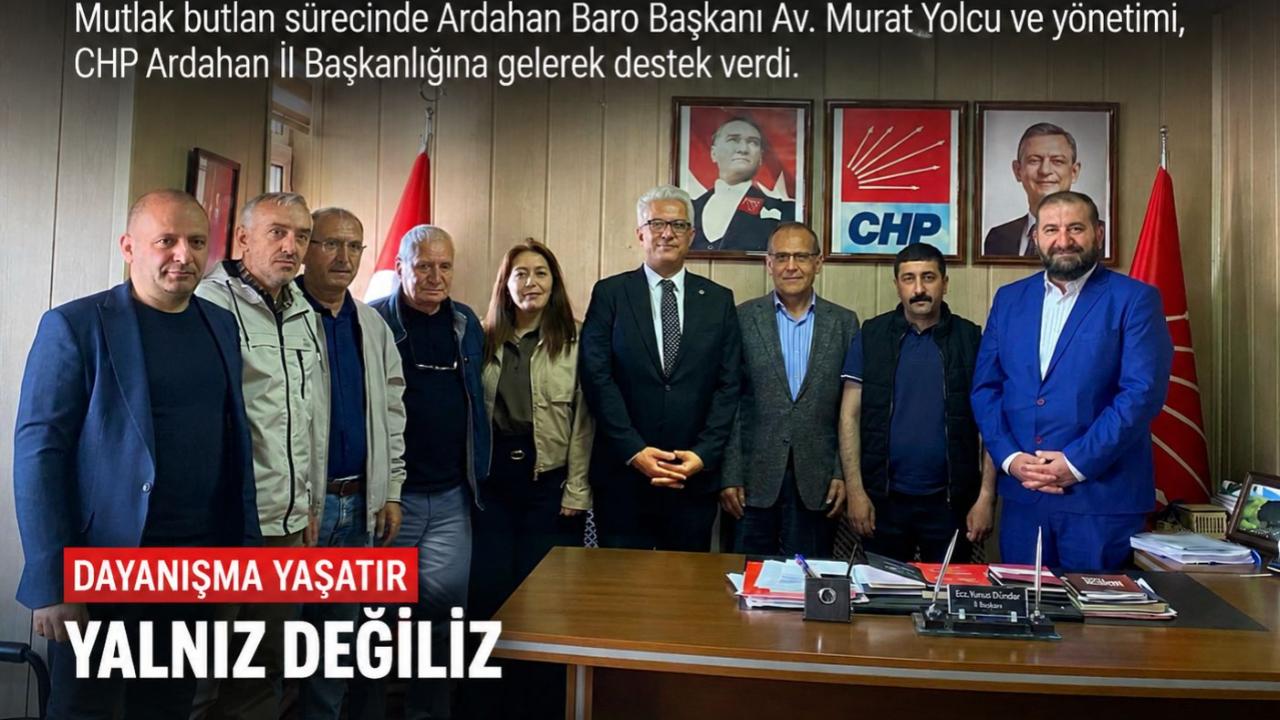 Ardahan Barosu’ndan CHP İl Başkanlığı’na ziyaret