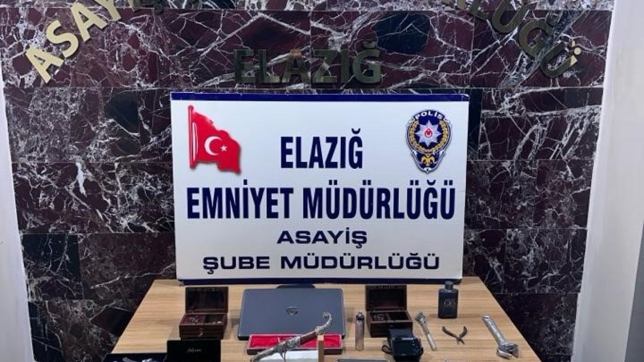 Elazığ’da 7 milyon liralık ziynet eşyası çalan 4 şüpheli tutuklandı