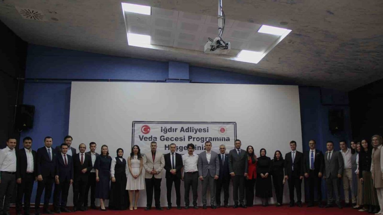 Iğdır’da görev yeri değişen hakim ve savcılar için veda programı