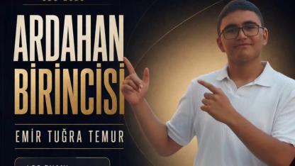 LGS Ardahan Birincisi Göle'den çıktı