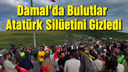 Bulutlar Atatürk silüetini gizledi